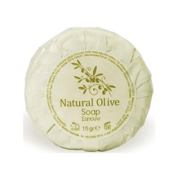 Σαπούνι με εκχύλισμα ελιάς στρογγυλό σε συσκευασία 15gr της σειράς 