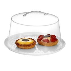 Κάλυμμα καμπάνα διαφανές για cake stand διαμέτρου Φ30cm  