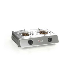 Κουζινάκι υγραερίου επιτραπέζιο με 2 εστείες χαμηλής πίεσης με 2 σκάλες THERMOGATZ