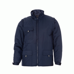 Μπουφάν με αποσπώμενα μανίκια σε μπλε χρώμα σε νούμερο Large