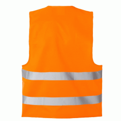 Ανακλαστικό γιλέκο με λαιμόκοψη "V" σε πορτοκαλί χρώμα one size
