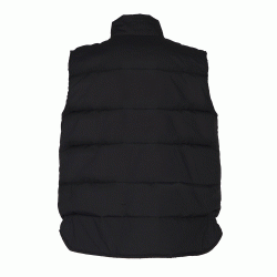 Γιλέκο εργασίας υφασμάτινο με φερμουάρ σε μαύρο χρώμα και νούμερο XXL