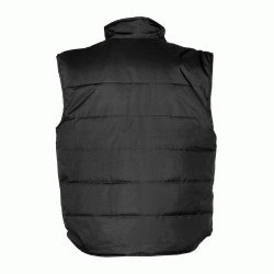 Γιλέκο εργασίας με φερμουάρ και ίσιο τελείωμα σε μαύρο χρώμα νούμερο XXL