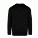 Φούτερ μακρυμάνικη μπλούζα unisex με ελαστικό ριπ στις μανσέτες και τη μέση σε μαύρο χρώμα νούμερο Large