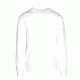 Φούτερ μακρυμάνικη μπλούζα unisex με στρογγυλή λαιμόκοψη σε λευκό χρώμα νούμερο 3XL