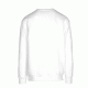 Φούτερ μακρυμάνικη μπλούζα unisex με ελαστικό ριπ στις μανσέτες και τη μέση σε λευκό χρώμα νούμερο Medium