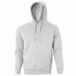 Unisex μπλούζα φούτερ με κουκούλα σε γκρι χρώμα και τσέπη καγκουρό σε νούμερο 3XLarge