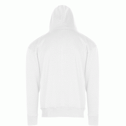 Φούτερ unisex μπλούζα με κουκούλα σε λευκό χρώμα και τσέπη καγκουρό σε νούμερο Medium