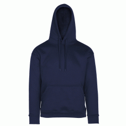 Μπλούζα φούτερ unisex με κουκούλα σε μπλε σκούρο χρώμα και τσέπη καγκουρό σε νούμερο 3XL