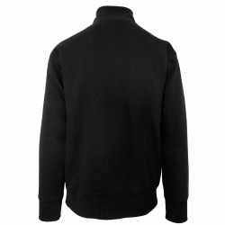 Ζακέτα φούτερ χωρίς κουκούλα unisex και κλείσιμο με κρυφό φερμουάρ σε χρώμα μαύρο και νούμερο XL