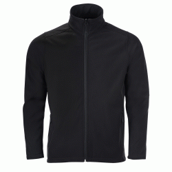 Ανδρικό softshell με μαύρο φερμουάρ σε χρώμα μαύρο και νούμερο Large