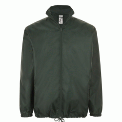 Unisex αντιανεμικό χωρίς επένδυση με φερμουάρ σε χακί χρώμα νούμερο Large