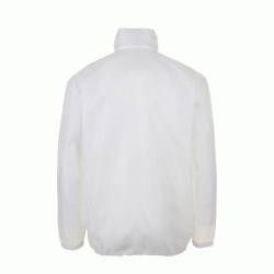 Unisex αντιανεμικό χωρίς επένδυση με φερμουάρ σε λευκό χρώμα νούμερο Small