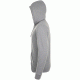 Ζακέτα φούτερ με κουκούλα unisex με fleece εσωτερικά σε γκρι χρώμα νούμερο XXL