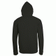 Ζακέτα φούτερ με κουκούλα unisex με fleece εσωτερικά σε μαύρο χρώμα νούμερο Small