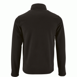 Ανδρική ζακέτα fleece με ψηλό γιακά σε χρώμα μαύρο νούμερο Small