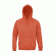 Unisex φούτερ με κουκούλα με μισοφέγγαρο στο εσωτερικό του γιακά σε χρώμα πορτοκαλί νούμερο Small