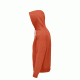 Unisex φούτερ με κουκούλα με μισοφέγγαρο στο εσωτερικό του γιακά σε χρώμα πορτοκαλί νούμερο XLarge