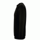 Φούτερ μακρυμάνικη unisex με ενισχυμένο κολάρο σε μαύρο χρώμα νούμερο XLarge