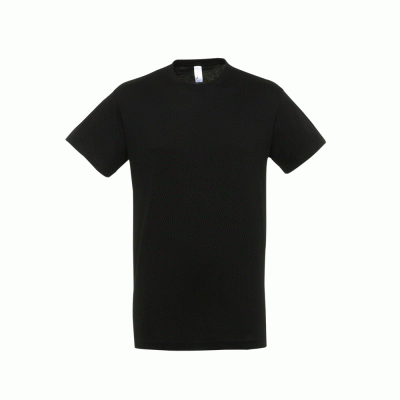 Κοντομάνικο unisex T-shirt Regent σε χρώμα μαύρο σε νούμερο ΧL 100% βαμβακερό