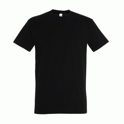 Κοντομάνικο T-shirt Imperial ανδρικό σε χρώμα μαύρο νούμερο XL 100% βαμβακερό