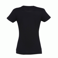 Κοντομάνικο T-shirt Imperial γυναικείο σε χρώμα μαύρο νούμερο medium 100% βαμβακερό