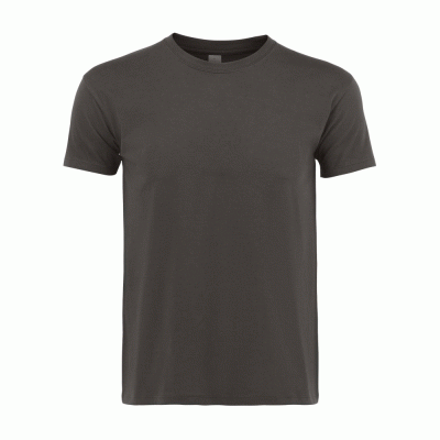 Κοντομάνικο unisex T-shirt Regent σε χρώμα σκούρο γκρι νούμερο medium 100% βαμβακερό