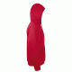 Φούτερ unisex με κουκούλα με κορδόνι στον ίδιο τόνο σε χρώμα κόκκινο νούμερο Small