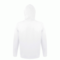 Φούτερ unisex με κουκούλα με κορδόνι στον ίδιο τόνο σε χρώμα λευκό νούμερο 3XL