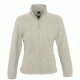 Γυναικεία ζακέτα fleece με 2 τσέπες με φερμουάρ σε χρώμα μπεζ σε νούμερο XL