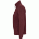 Γυναικεία ζακέτα fleece με 2 τσέπες με φερμουάρ σε χρώμα μπορντώ σε νούμερο XL