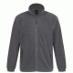 Ανδρική ζακέτα fleece με 2 τσέπες με φερμουάρ σε χρώμα σκούρο γκρι σε νούμερο Small