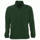 Unisex μπλούζα fleece με ψηλό γιακά με φερμουάρ σε χρώμα χακί νούμερο Small
