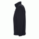 Unisex μπλούζα fleece με ψηλό γιακά με φερμουάρ σε χρώμα μαύρο νούμερο Small