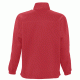 Unisex μπλούζα fleece με ψηλό γιακά με φερμουάρ σε χρώμα κόκκινο νούμερο Small