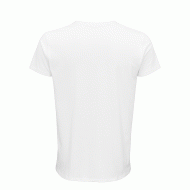 Ανδρικό T-shirt 100% οργανικό βαμβακερό σε στενή γραμμή σε χρώμα λευκό νούμερο 3XL