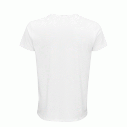 Ανδρικό T-shirt 100% οργανικό βαμβακερό σε στενή γραμμή σε χρώμα λευκό νούμερο 3XL