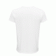 Ανδρικό T-shirt 100% οργανικό βαμβακερό σε στενή γραμμή σε χρώμα λευκό νούμερο 4XL