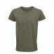 Ανδρικό T-shirt 100% οργανικό βαμβακερό σε στενή γραμμή σε χρώμα χακί νούμερο 3ΧL