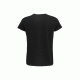 Ανδρικό T-shirt 100% οργανικό βαμβακερό σε στενή γραμμή σε χρώμα μαύρο νούμερο small