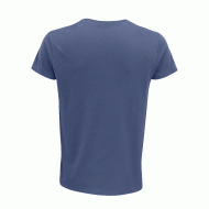 Ανδρικό T-shirt 100% οργανικό βαμβακερό σε στενή γραμμή σε χρώμα denim νούμερο large Ανδρικό T-shirt 100% οργανικό βαμβακερό σε στενή γραμμή σε χρώμα denim νούμερο large