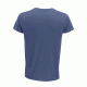 Ανδρικό T-shirt 100% οργανικό βαμβακερό σε στενή γραμμή σε χρώμα denim νούμερο 3Χlarge