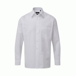 Πουκάμισο κοντομάνικο από ποπλίνα PR200 ανδρικό σε χρώμα λευκό νούμερο large