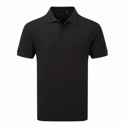 Μπλούζα πόλο unisex essential PR995 σε χρώμα μαύρο νούμερο medium