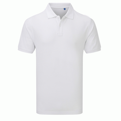 Μπλούζα πόλο unisex essential PR995 σε χρώμα λευκό νούμερο medium