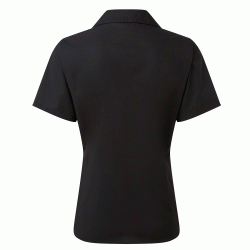 Πουκάμισο κοντομάνικο από ποπλίνα PR302 γυναικείο σε χρώμα μαύρο νούμερο medium
