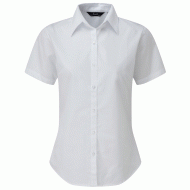 Πουκάμισο κοντομάνικο από ποπλίνα PR302 γυναικείο σε χρώμα λευκό νούμερο small Πουκάμισο κοντομάνικο από ποπλίνα PR302 γυναικείο σε χρώμα λευκό νούμερο small