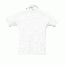 Κοντομάνικο μπλουζάκι ανδρικό πόλο σε χρώμα λευκό νούμερο ΧΧlarge