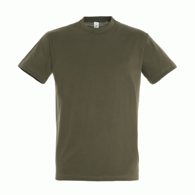 Κοντομάνικο unisex T-shirt Regent σε χρώμα army σε νούμερο XL 100% βαμβακερό