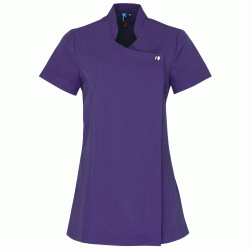 Γυναικεία ρόμπα αισθητικού Blossom σε χρώμα μωβ νούμερο large